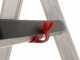 S.T.P. Issima A07IS200, 5 gradini, 1.74 m - Scalandrino in alluminio con cavalletto - Altezza stimata operativa 3.12 m