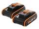 Worx Nitro WG286E - Tagliasiepi a batteria 2x20V/2Ah - Lama da 60 cm