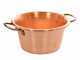 LAR Polentamatic - Paiolo in rame elettrico martellato per polenta a base piana 6.5L - max 8W