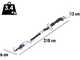 BullMach ARTEMIS 45 Pro - Forbice elettrica da potatura su asta - 150/210 cm