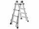 Marchetti Black 44, 2x8 gradini, 4 m - Scala telescopica in alluminio - Altezza stimata operativa 5 m