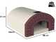 Linea VZ Capri - Forno a legna da incasso con piano cottura 72x70 cm - Capacit&agrave; cottura 3 pizze