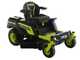 Ryobi ZTRX107 - Trattorino tagliaerba a batteria a raggio zero -  72V/20Ah - taglio da 107cm - 2in1