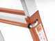Gierre Peppina A0080, 2x10 gradini, 4.85 m - Scala in acciaio telescopica - Altezza stimata operativa 5.85 m