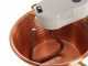 Novital - Paiolo in rame elettrico martellato per polenta base piana 7,3L - 4W