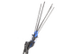 Campagnola Icarus V1 58 - Asta in carbonio da 150-220 cm - Abbacchiatore elettrico