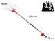 Blue Bird Olimpo 23-56 - Abbacchiatore a batteria - 21 V - Asta fissa 240 cm - SENZA BATTERIE E CARICABATTERIE