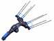 Lisam Thor 36V - Abbacchiatore Elettrico a batteria - Con 8 denti in carbonio - Asta Telescopica - 250-350 cm