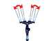 Lisam Thor 36V - Abbacchiatore Elettrico a batteria - Con 8 denti in carbonio - Asta Telescopica - 250-350 cm