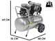 Hyundai KWU750-50 - Compressore aria elettrico silenziato 3HP - 50 lt