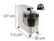 SPIRALMAC SV60 2 Vel Touch - Impastatrice a spirale trifase  - 60 Kg