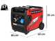 GeoTech Pro PTGA 7500 - Generatore di corrente ad inverter silenziato carrellato 5,8 kW - Continua 5,5 kW Monofase
