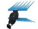 Campagnola Elektra - Asta in alluminio - 210 - 280 cm - Abbacchiatore elettrico a batteria