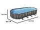 Bestway Power Steel 561ES - 732x366x122 cm - Piscina Ovale