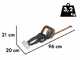 Worx Nitro WG263E - Tagliasiepi a batteria 20V/4Ah - Lama da 57 cm