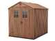Keter Darwin marrone - Casetta da giardino - Con finestre frontali - 190x244x221 cm