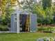 Keter Manor grigio - Casetta da giardino - Con finestra laterale - 185x152x226 cm