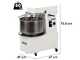 Impastatrice a spirale sollevabile Mixer 2000 S Deluxe - Da 16 Kg 1 velocit&agrave;