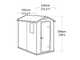 Keter Manor grigio - Casetta da giardino - Con finestra laterale - 130x192x198 cm