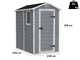 Keter Manor grigio - Casetta da giardino - Con finestra laterale - 130x192x198 cm