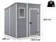 Keter Manor Pent grigio - Casetta da giardino - Con finestra frontale - 183.5x185x200 cm