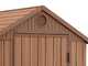 Keter Darwin marrone - Casetta porta attrezzi - Con finestra laterale - 125x184.5x205 cm