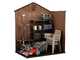 Keter Darwin marrone - Casetta da giardino - Con finestre frontali - 190x122x221 cm