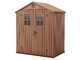 Keter Darwin marrone - Casetta da giardino - Con finestre frontali - 190x122x221 cm