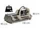 BlackStone RMOH 135 - Trinciaerba per trattore - Serie Media - Spostamento idraulico