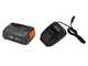 Gardena AquaBrush Universal 03/18V P - Lavapavimenti a batteria + Spazzola - con starter kit 18V - 2.5Ah