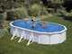 Gre Fidji Ovale 730x375x120cm - Piscina fuori terra in acciaio