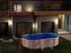 Gre Fidji Ovale 500x300x120cm - Piscina fuori terra in acciaio