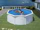 Gre Fidji Rotonda &Oslash;350 x 120 cm - Piscina fuori terra in acciaio