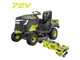 RYOBI RY72TMX107-210 - Trattorino tagliaerba a batteria - 72V / 2x10Ah
