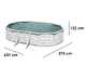 Gre Finlandia Ovale 610x375x120cm - Piscina fuori terra in acciaio