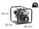 BullMach NAYLA 50 - Motopompa a scoppio alta prevalenza - Raccordi 50/40/40 mm