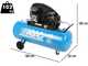 ABAC EXT A39B 270 CM3 - Compressore aria elettrico monofase a cinghia - Motore 3 HP &ndash; 270 lt