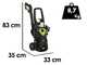 Ribimex RX4 - Idropulitrice ad acqua fredda - 160 bar max - Portata 480 lt/h