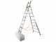 Facal Atlanta ATL200-2, 2x7 gradini, 3.14 m - Scala in alluminio - Altezza stimata operativa 4.04 m