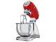 Smeg SMF02RDEU Rosso - Impastatrice Planetaria - Vasca in Inox da 4,8 litri