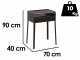Mille Stella Eco Large - Barbecue in ferro artigianale a carbone - 67,5x37cm
