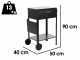 Mille Stella Small - Barbecue in ferro artigianale a carbone - 47,5x37cm
