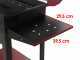 Mille Eliseo Small - Barbecue in ferro artigianale a carbone - 47,5x37cm
