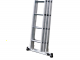 S.T.P. Tria 3TR A10084113345, 3x11 gradini, 8.25 m - Scala a sfilo in alluminio - Altezza stimata operativa 9.25 m