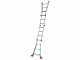 Facal Eurobriko BK/4 A, 2x10 gradini, 5.12 m - Scala in alluminio telescopica - Altezza stimata operativa 6.05 m