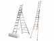 Facal Atlanta ATL290-3, 3x10 gradini, 6.54 m - Scala in alluminio - Altezza stimata operativa 6.95 m