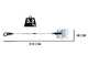 Campagnola Alice STAR ECO Plug-in - Asta in alluminio - 210 - 280 cm - Abbacchiatore elettrico - 21.6V 5Ah