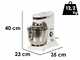 Euromech EPM 5 - Impastatrice planetaria a velocit&agrave; variabile - Vasca in inox 5L