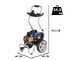 Annovi &amp; Reverberi AR 630K - Idropulitrice carrellata professionale - 150 bar max - 600 lt/h