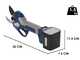 Bullmach ARTEMIS 45 - Forbice elettrica da potatura su asta 150-210 cm - 2x 21.6V 4Ah